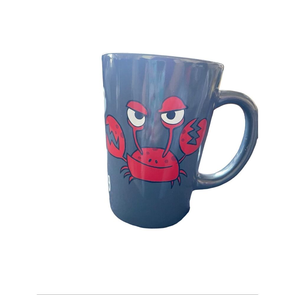 Lazy One Blue Red Crabby in the Morning 2009 Coffee Mug Tea